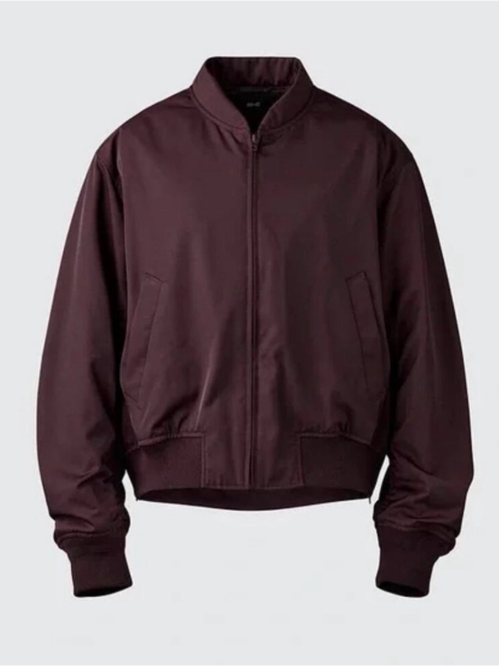 Uniqlo C Bomber in Wine
